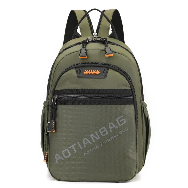 High Quality Men Backpack Waterproof Travel Rucksack Teenagers Boys Casual Shoulder Chest Bag Mochilas 2026 New