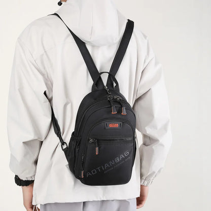 High Quality Men Backpack Waterproof Travel Rucksack Teenagers Boys Casual Shoulder Chest Bag Mochilas 2026 New