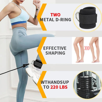 Correas De Tobillo Para Ejercicios De Gimnasio Con Máquina De Cable