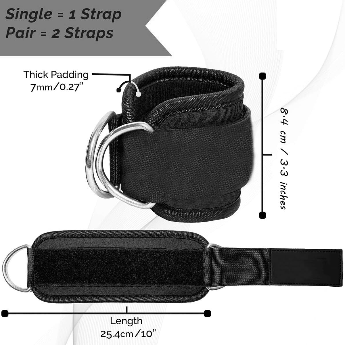 Correas De Tobillo Para Ejercicios De Gimnasio Con Máquina De Cable
